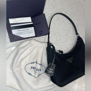 Prada Re-Nylon / Black Shoulder Bag